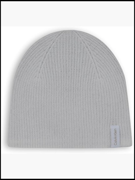 Reversible Beanie with Logo Patch - Polyester Spandex